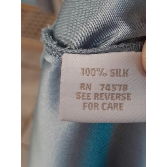 Cache Luxe Embellished Chiffon Silk Dress Baby Doll Fairy Princess Sz 2 Seafoam - Picture 8 of 16